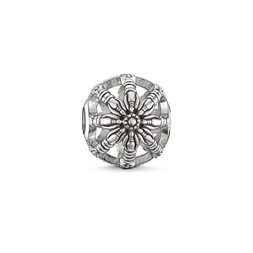 Thomas Sabo Damen Herren-Bead Karma Beads Wheel 925 Sterling Silber geschwärzt K0016-001-12 von THOMAS SABO