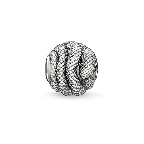 Thomas Sabo Damen Herren-Bead Schlange Karma Beads 925 Sterling Silber geschwärzt Zirkonia schwarz K0066-051-11 von THOMAS SABO