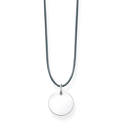 Thomas Sabo Damen-Kette Choker Coin 925 Sterling Silber grau LSKE002-173-5-L80v von THOMAS SABO