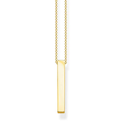 Thomas Sabo Damen-Kette Goldener Quader 925 Sterlingsilber gelbgold vergoldet KE1907-413-39-L45v von THOMAS SABO