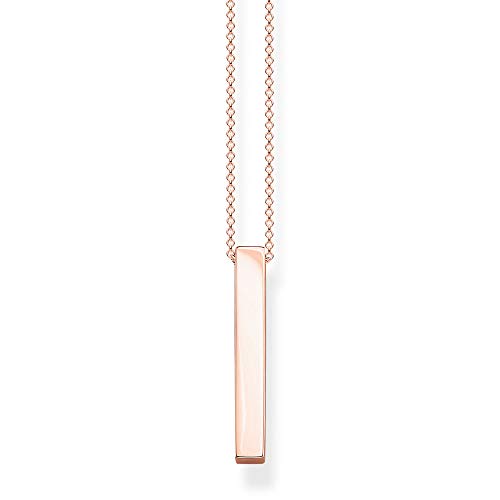 Thomas Sabo Damen-Kette Roségoldener Quader 925 Sterlingsilber roségold vergoldet KE1907-415-40-L45v von THOMAS SABO