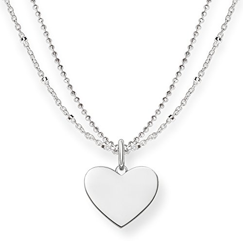 Thomas Sabo Damen Kette Love Bridge Herz 925 Sterling Silber LBKE0004-001-12-L45v Thomas Sabo Damen Kette Love Bridge Herz 925 Sterling Silber LBKE0004-001-12-L45v von THOMAS SABO