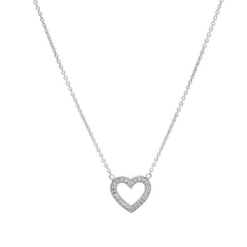 THOMAS SABO Damen-Kette mit Anhänger 925 Silber Zirkonia weiß Brillantschliff 42 cm - SCKE150166 von THOMAS SABO