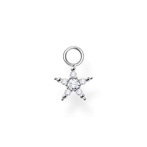 Thomas Sabo Damen Ohrring Anhänger Stern silber, 925 Sterlingsilber von THOMAS SABO