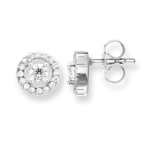 Thomas Sabo Damen Ohrringe Ohrstecker Zirkonia weiß 925 Sterling Silber H1814-051-14 von THOMAS SABO
