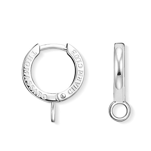 Thomas Sabo Damen Einzel Single Creole Clipverschluss Charm Club 925 Sterling Silber H2011-001-21 von THOMAS SABO