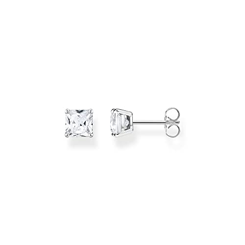 Thomas Sabo Damen Ohrstecker in der Farbe Silber aus 925 Sterlingsilber mit Zirkonia, Größe: 6x6mm, H2174-051-14 von THOMAS SABO