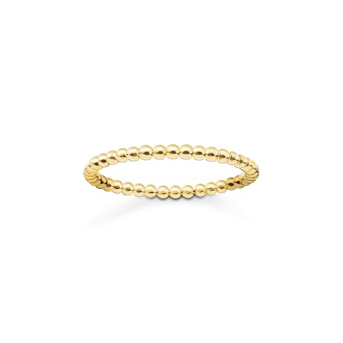 THOMAS SABO Ring 18k Vergoldung Recyceltes 925 Sterling Silber, Größe 52, TR2122-413-12-52 von THOMAS SABO