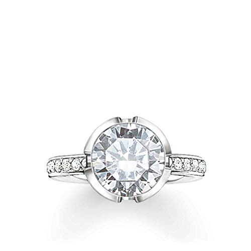 Thomas Sabo Damen-Ring 925 Silber Zirkonia weiß Gr. 52 (16.6) - TR2037-051-14-52 von THOMAS SABO