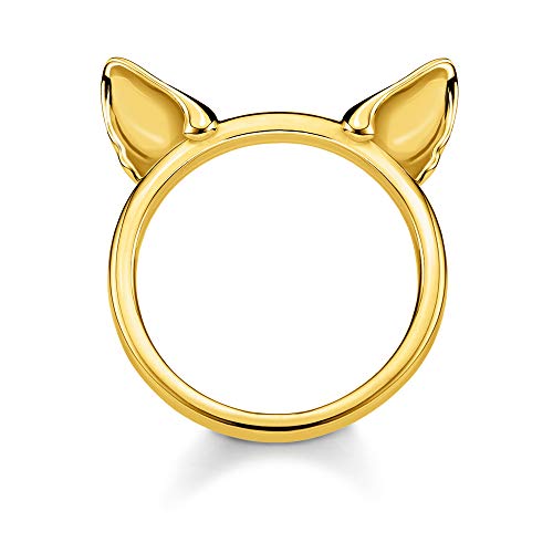 Thomas Sabo Damen-Ring Katzenohren gold 925 Sterlingsilber gelbgold vergoldet TR2260-413-39-54 von THOMAS SABO