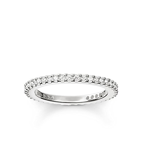 Thomas Sabo Damen-Ring Pavé Unendlichkeitsring 925 Silber Zirkonia weiß Gr. 54 (17.2) - TR1980-051-14-54 von THOMAS SABO