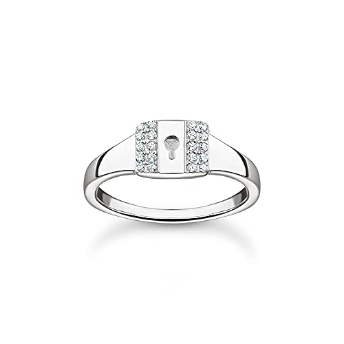 THOMAS SABO Damen Ring Schloss weiße Steine925 Sterlingsilber TR2372-051-14 THOMAS SABO Damen Ring Schloss weiße Steine925 Sterlingsilber TR2372-051-14 von THOMAS SABO