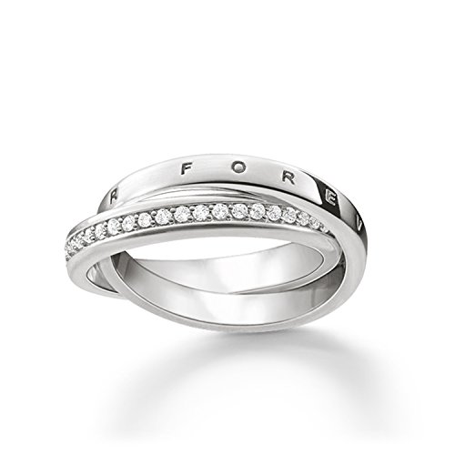 Thomas Sabo Ring Together Forever, Größe 60, Sterlingsilber und Zirkonia, TR2099-051-14 von THOMAS SABO