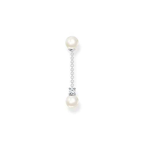 Thomas Sabo Damen Einzel Ohrring Perle mit weißem Stein 925 Sterlingsilber H2212-167-14 Thomas Sabo Damen Einzel Ohrring Perle mit weißem Stein 925 Sterlingsilber H2212-167-14 von THOMAS SABO