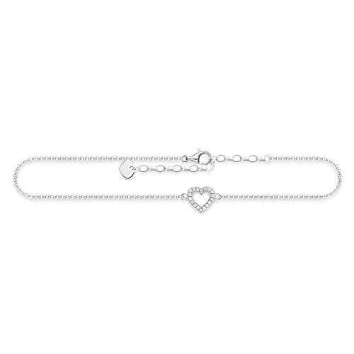 Thomas Sabo Damen Fußkettchen Herz 925 Sterling Silber AK0007-051-14-L27v von THOMAS SABO