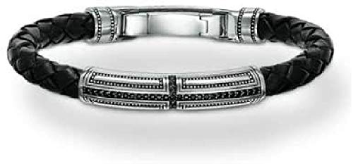 Thomas Sabo Herren-Armband Rebel at Heart 925 Silber Zirkonia schwarz 19 cm - LB41-019-11-L Thomas Sabo Herren-Armband Rebel at Heart 925 Silber Zirkonia schwarz 19 cm - LB41-019-11-L von THOMAS SABO