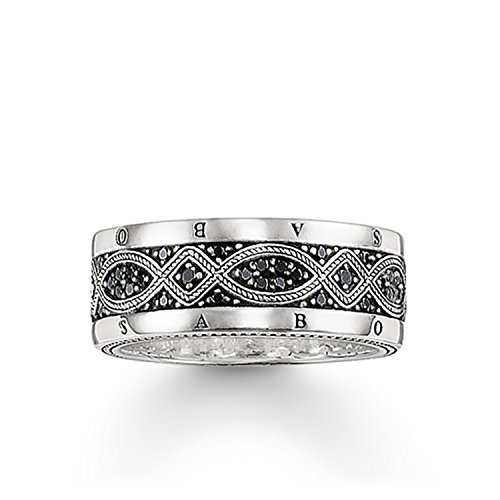 Thomas Sabo Herren-Dezenter Freundschaftsring 925 Sterlingsilber mit '- Ringgröße 52 TR2006-051-11-52 von THOMAS SABO