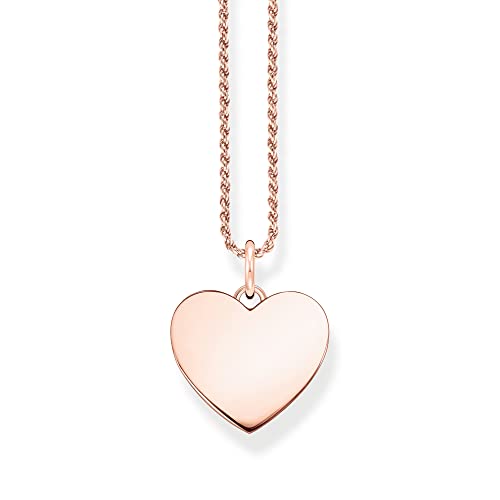 Thomas Sabo Kette Herz aus 925er Sterlingsilber 750er Roségold-Vergoldung, Länge: 50cm, KE2132-415-40-L50 von THOMAS SABO