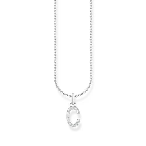 THOMAS SABO Halskette Buchstabe C 925 Sterling Silber mit Zirkonia KE2242-051-14 von THOMAS SABO