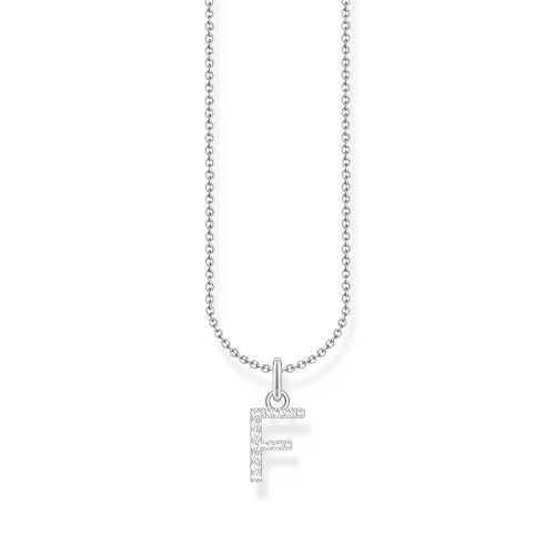THOMAS SABO Halskette Buchstabe F 925 Sterling Silber mit Zirkonia KE2245-051-14 THOMAS SABO Halskette Buchstabe F 925 Sterling Silber mit Zirkonia KE2245-051-14 von THOMAS SABO