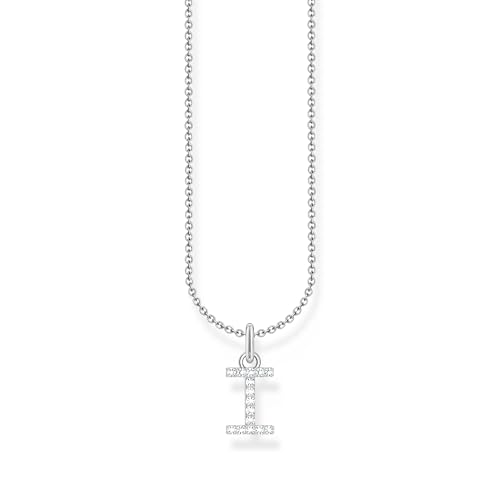 THOMAS SABO Halskette Buchstabe I 925 Sterling Silber mit Zirkonia KE2248-051-14 von THOMAS SABO