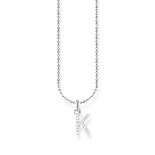THOMAS SABO Halskette Buchstabe K 925 Sterling Silber mit Zirkonia KE2250-051-14 von THOMAS SABO