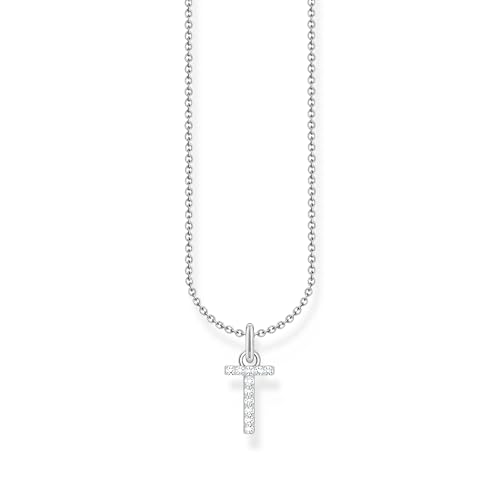 THOMAS SABO Halskette Buchstabe T 925 Sterling Silber mit Zirkonia KE2259-051-14 von THOMAS SABO