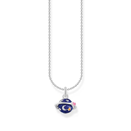 Thomas Sabo Kette mit buntem Saturn-Anhänger 925 Sterlingsilber KE2272-041-7 von THOMAS SABO