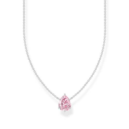Thomas Sabo Kette mit pinkfarbenem Tropfen-Anhänger 925 Sterlingsilber KE2213-051-9 von THOMAS SABO