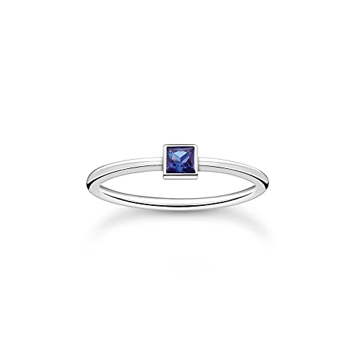 THOMAS SABO Damen Ring mit blauem Stein 925 Sterlingsilber TR2395-699-32 von THOMAS SABO
