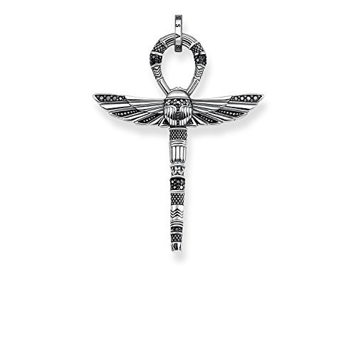 Thomas Sabo Herren Anhänger Lebenskreuz mit Skarabäus 925 Sterling Silber PE778-643-11 von THOMAS SABO