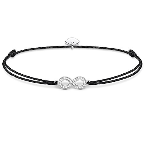 Thomas Sabo Damen Armband Schwarz Little Secret Unendlichkeitszeichen Infinity 925 Sterling Silber LS003-401-11-L20v Thomas Sabo Damen Armband Schwarz Little Secret Unendlichkeitszeichen Infinity 925 Sterling Silber LS003-401-11-L20v von THOMAS SABO