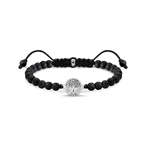 Thomas Sabo Sabo Unisex Armband Tree of Love aus geschwärztem 925er Sterlingsilber, Gr. 15cm-22cm, A2049-811-11-L22V von THOMAS SABO