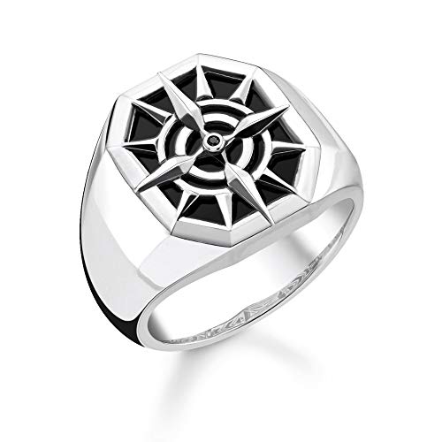 Thomas Sabo Unisex-Ring Kompass 925 Sterlingsilber TR2274-641-11-56 von THOMAS SABO