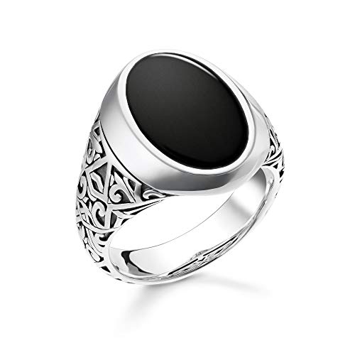 Thomas Sabo Unisex Ring Schwarz Onyx 925 Sterling Silber TR2242-698-11 Thomas Sabo Unisex Ring Schwarz Onyx 925 Sterling Silber TR2242-698-11 von THOMAS SABO