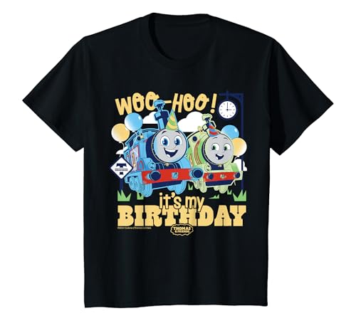 Kinder Thomas & seine Freunde - Thomas und Percy It's My Birthday Woo-Hoo T-Shirt von Thomas & Friends