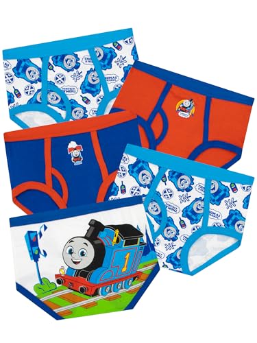 THOMAS & FRIENDS Unterwäsche Packung mit 5 | Kinderunterwäsche Jungs | Thomas Jungen Boxershorts 5 Er Pack | Mehrfarbig 110 von THOMAS & FRIENDS