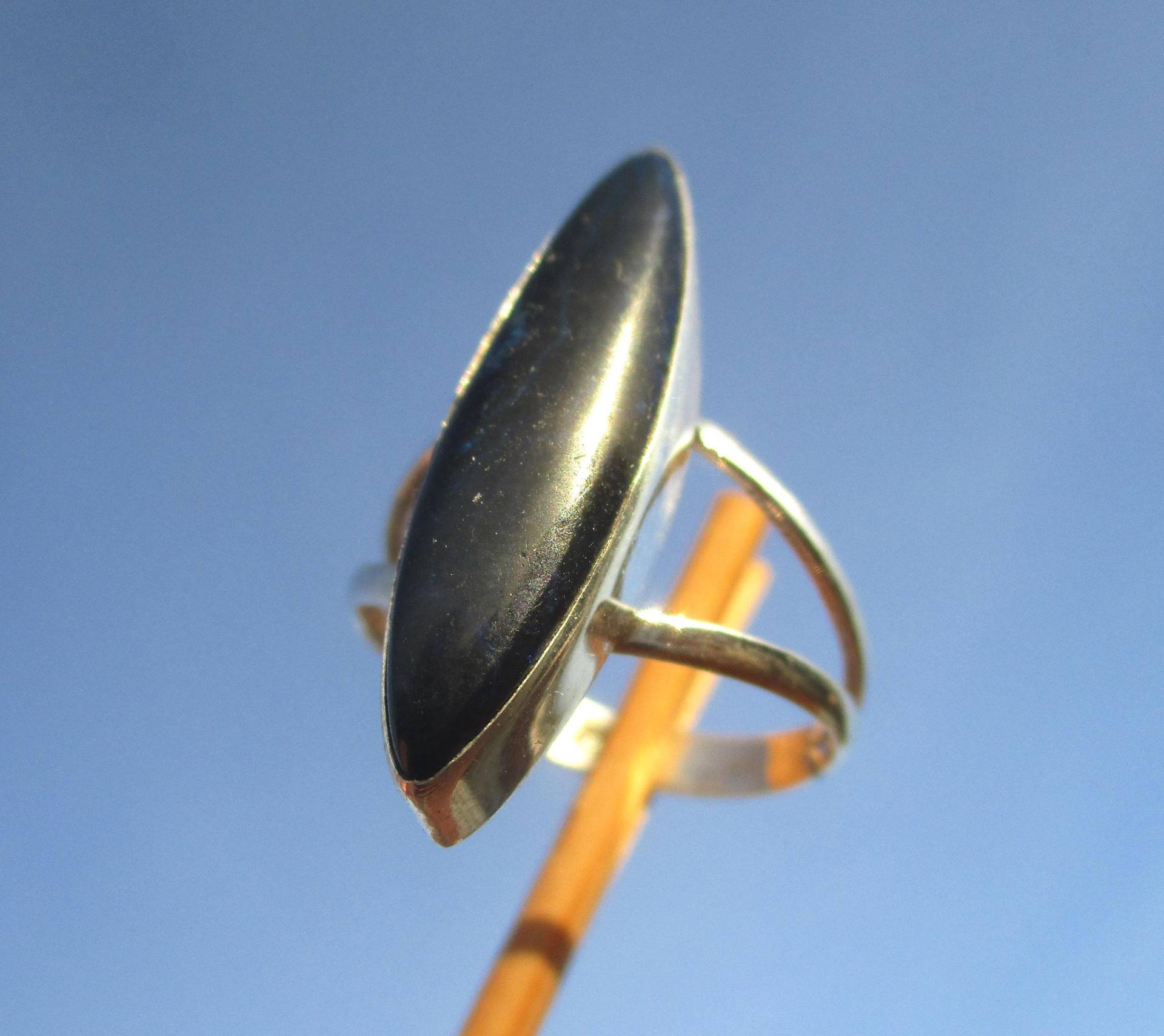 Azurit Ring Gr. 18, 25 - Silber 925 von THORALFWOLF