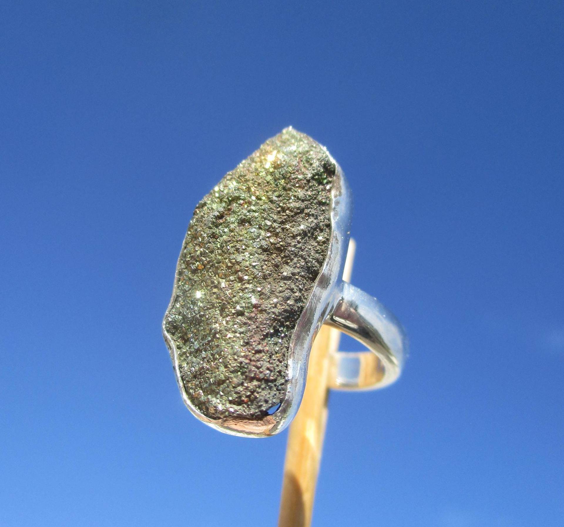 Chalkopyrit Ring Gr. 16, 5 - Silber 925 Chalkopyrit Ring Gr. 16, 5 - Silber 925 von THORALFWOLF