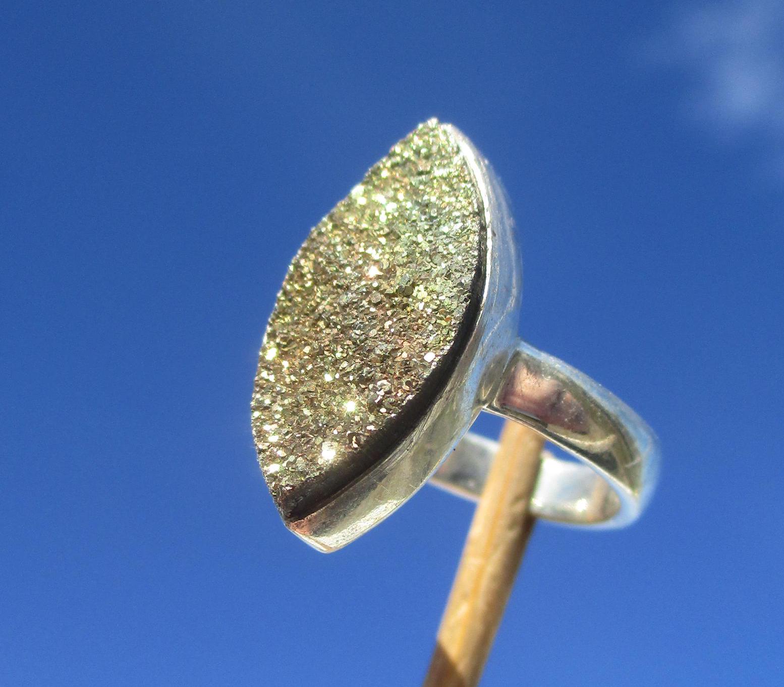 Chalkopyrit Ring Gr. 17, 25 - Silber 925 Chalkopyrit Ring Gr. 17, 25 - Silber 925 von THORALFWOLF