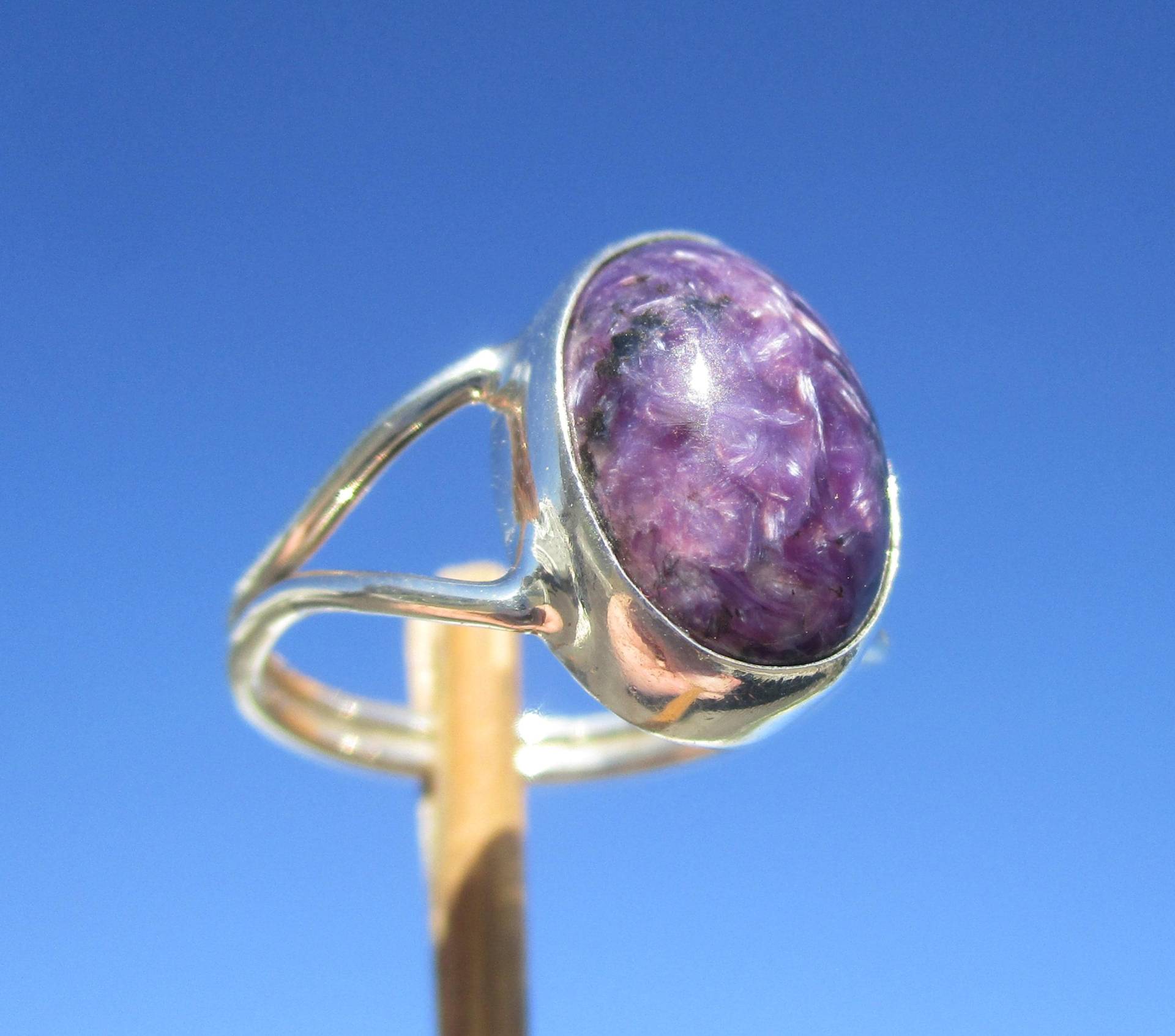 Charoit Aus Russland Ring Gr. 17, 25 - Silber 925 Charoit Aus Russland Ring Gr. 17, 25 - Silber 925 von THORALFWOLF
