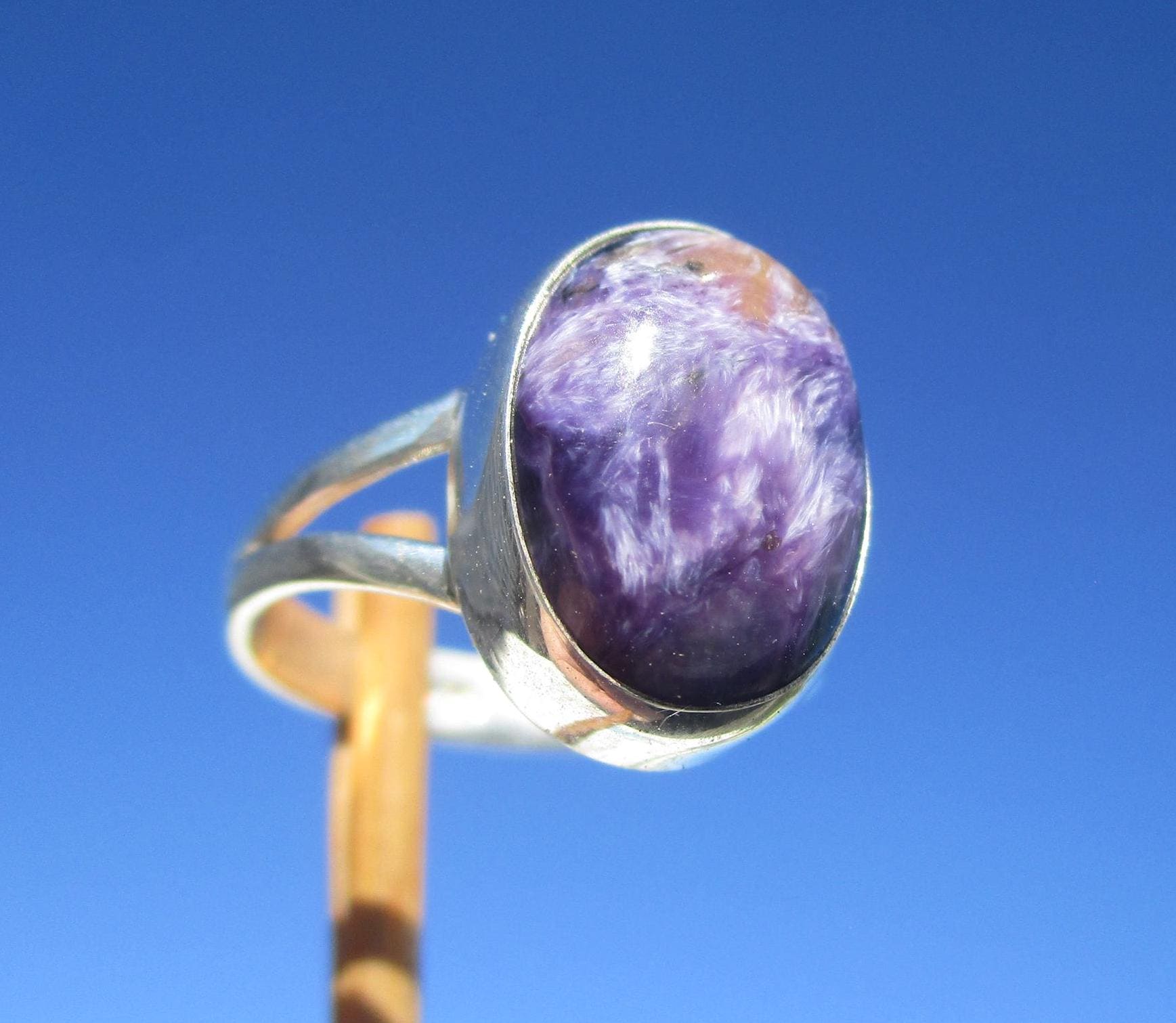 Charoit Aus Russland Ring Gr. 17 - Silber 925 von THORALFWOLF