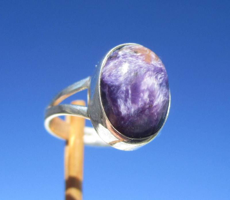 Charoit Aus Russland Ring Gr. 17 - Silber 925 von THORALFWOLF