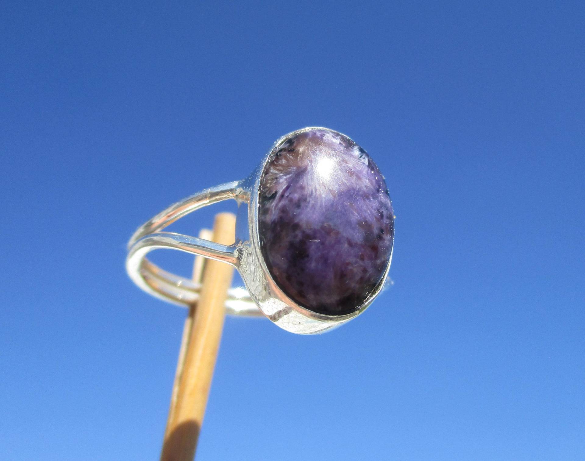 Charoit Aus Russland Ring Gr. 18, 25 - Silber 925 Charoit Aus Russland Ring Gr. 18, 25 - Silber 925 von THORALFWOLF