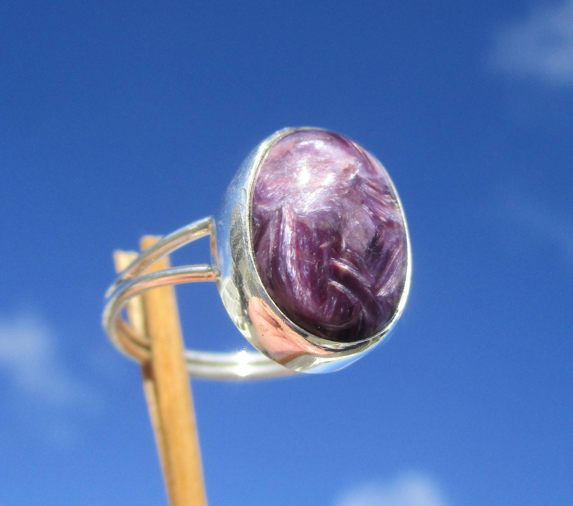 Charoit Aus Russland Ring Gr. 18 - Silber 925 Charoit Aus Russland Ring Gr. 18 - Silber 925 von THORALFWOLF
