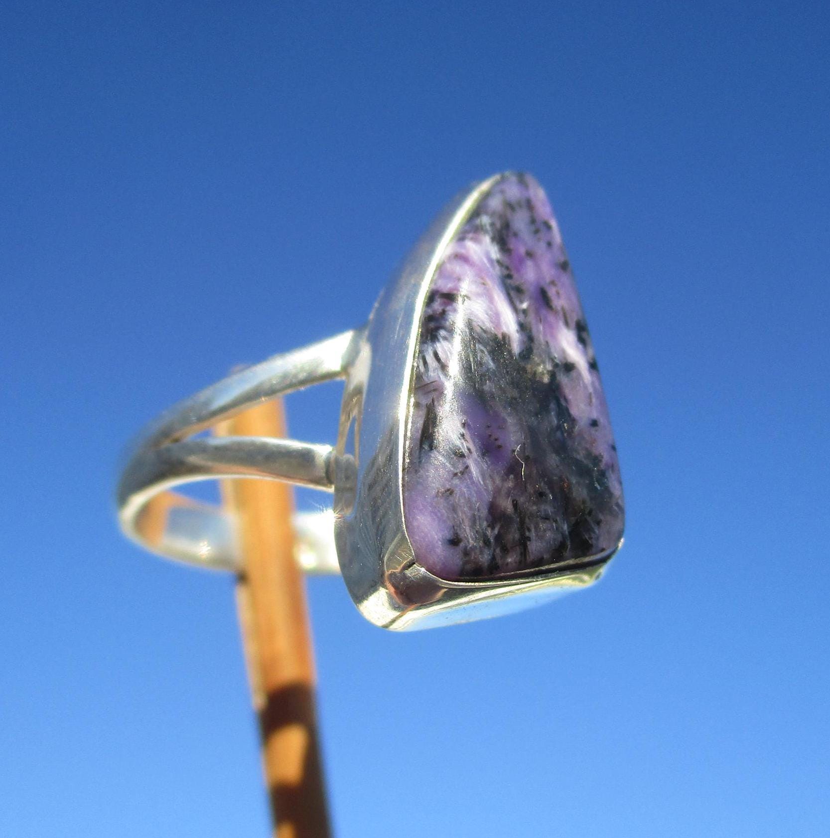 Charoit Aus Russland Ring Gr. 18 - Silber 925 Charoit Aus Russland Ring Gr. 18 - Silber 925 von THORALFWOLF