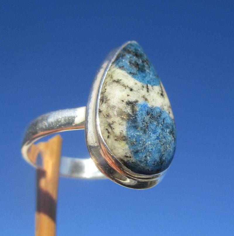 K2 - Azurit in Granit , Ring Gr. 18 Silber 925 K2 - Azurit in Granit , Ring Gr. 18 Silber 925 von THORALFWOLF