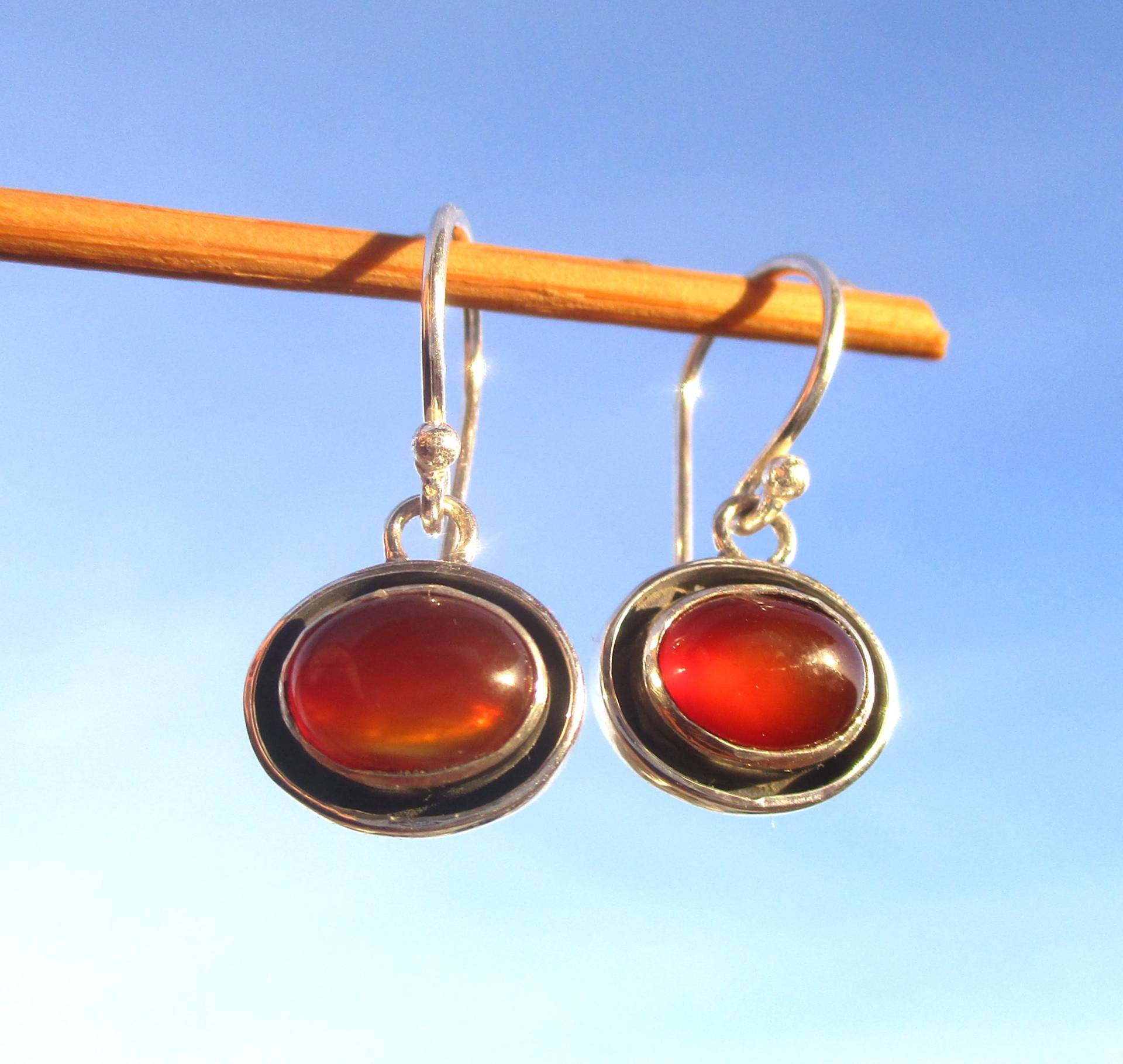 Karneol - Ohrhänger Silber 925 von THORALFWOLF
