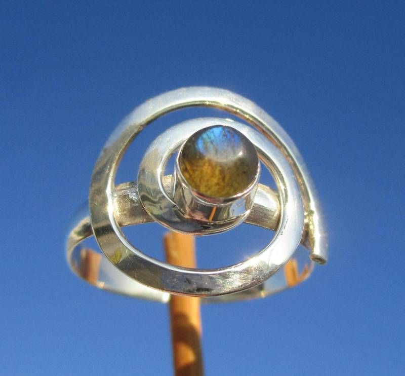 Labradorit Aus Madagaskar - Ring Gr. 19 Silber 925 Labradorit Aus Madagaskar - Ring Gr. 19 Silber 925 von THORALFWOLF
