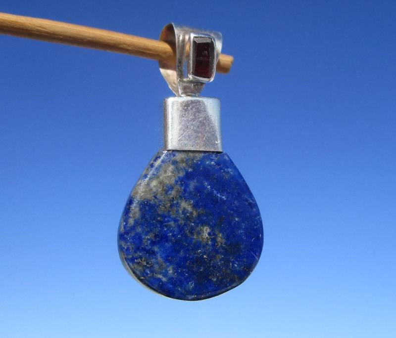 Lapislazuli - Anhänger Silber 925 Mit Granat von THORALFWOLF